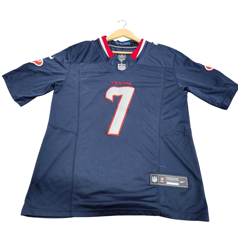 HOUSTON TEXANS NIKE MENS M NAVY NFL C.J. STROUD 7 FOOTBALL JERSEY EUC